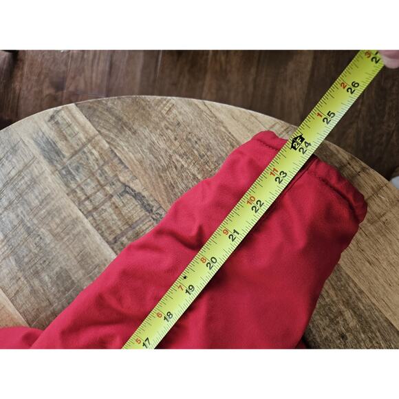 Skea Paris Vail Belted Ski Snow Jacket Women's Size 6 Made in USA Red Faux Fur - Picture 13 of 14